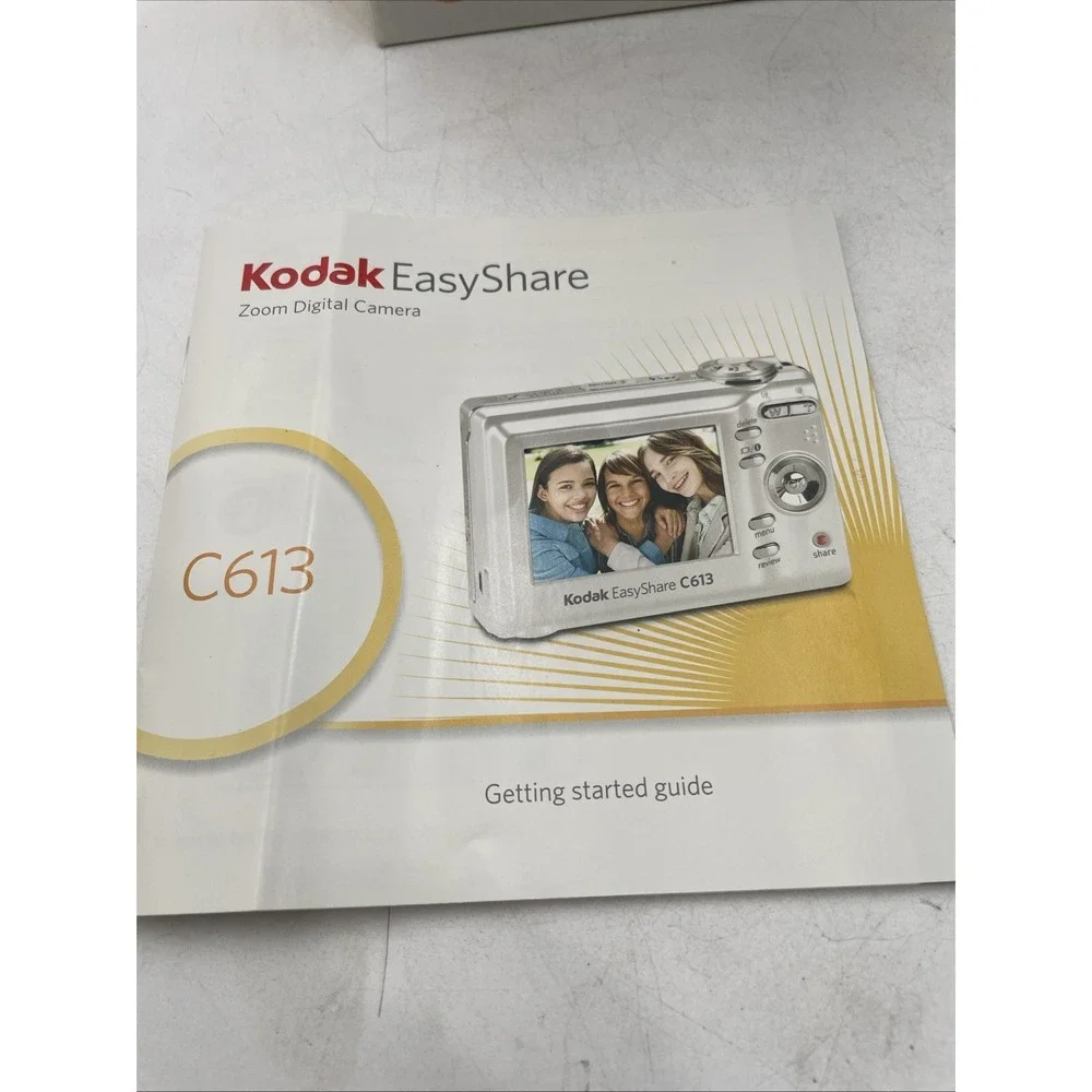 Kodak Easy Share C613 6.2 MP Digital Camera 3X Zoom+Battery+CD+SD Card+Manuals